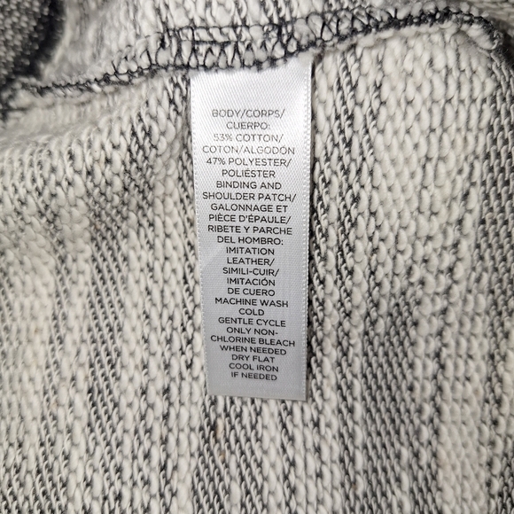 Ann Taylor Loft Sz Medium Gray Black  Knit Dress - Picture 8 of 10